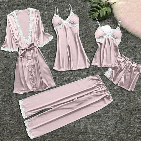 STEADY 5-Piece Women Sexy Garter Lingerie Set Robes Lace Bodysuit Deep-V Neck Underwear
STEADY 5-Piece Women Sexy Garter Lingerie Set Robes Lace Bodysuit Deep-V Neck Underwear