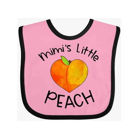 Inktastic Mimi s Little Peach Cute Peach Heart Gift Baby Boy or Baby Girl Bib
