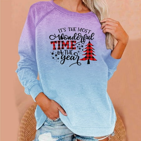 Aueoeo Women s Sweatshirt Womans Sweatshirts Women s Autumn Winter Crew Neck Temperament Casual Raglan Sleeves Gradual Color T-Shirt Casual Loose Top
Aueoeo Women s Sweatshirt Womans Sweatshirts Women s Autumn Winter Crew Neck Temperament Casual Raglan Sleeves Gradual Color T-Shirt Casual Loose Top