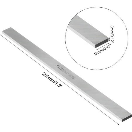 White Steel Bar Cnc Lathe Tools Hss Square Steel Bar 200Mm For Milling Turning