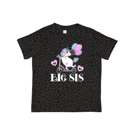 Inktastic Big Sis Unicorn Sister Announcement Gift Toddler Toddler Girl T-Shirt
