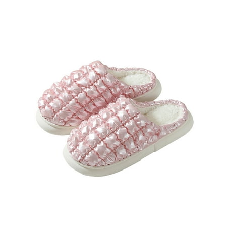 Eloshman Unisex Cozy Slip On Winter Slipper Bedroom Non-slip Plush Lining House Shoes Comfy Closed Toe Slippers Pink 5.5-6
Eloshman Unisex Cozy Slip On Winter Slipper Bedroom Non-slip Plush Lining House Shoes Comfy Closed Toe Slippers Pink 5.5-6