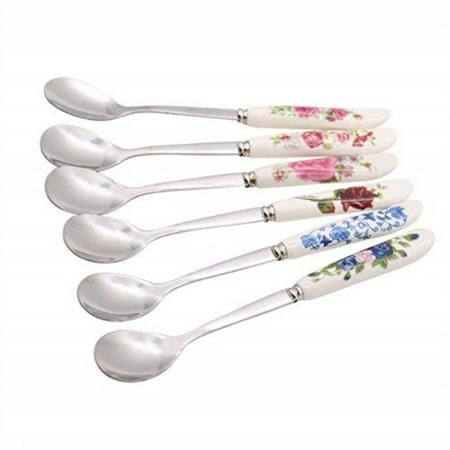 6 pcs Chinese Flower Pattern Stainless Steel Coffee Spoon Ceramic Handle Teaspoon Sugar Spoon Ice Cream Desert Spoon Stirring Soup tableware
6 pcs Chinese Flower Pattern Stainless Steel Coffee Spoon Ceramic Handle Teaspoon Sugar Spoon Ice Cream Desert Spoon Stirring Soup tableware