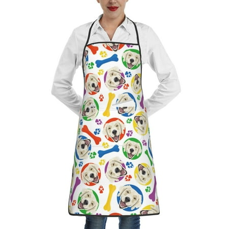 Rocae Cartoon Labrador Retriever for Kitchen Aprons for Women Adjustable Cooking Kitchen Chef Apron for Men with Pockets
Rocae Cartoon Labrador Retriever for Kitchen Aprons for Women Adjustable Cooking Kitchen Chef Apron for Men with Pockets