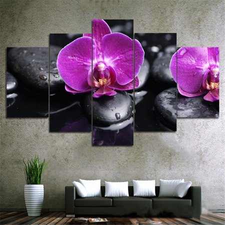 5pcs Flowers Butterfly Modern Abstract Canvas Print Painting Art Home Wall Decor