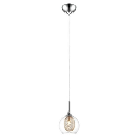 Mini Pendants 1 Light With Chrome Finish Steel Material G9 Bulb 6 inch 40 Watts