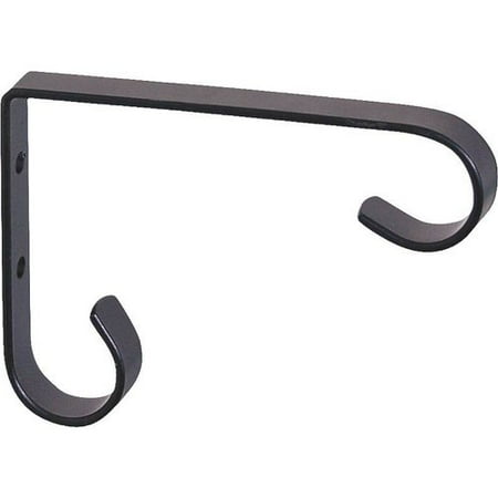 Landscapers Select GB0173L Wall Mounting Plant Bracket Black 4-1/4 in L