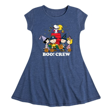 Peanuts - Boo Crew - Toddler And Youth Girls Fit And Flare Dress