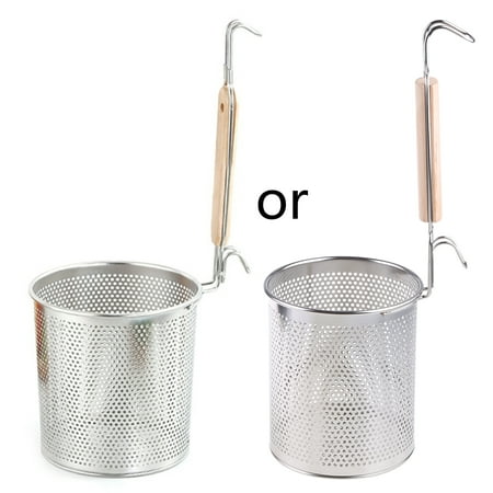 HESITONE Mini French Fries Basket Cooking Colander Blanching Basket with Wooden Handle
HESITONE Mini French Fries Basket Cooking Colander Blanching Basket with Wooden Handle