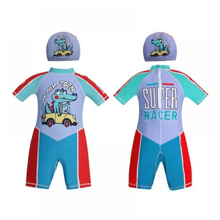 Gyratedream Toddler Boys One Pieces Swimsuit Set Swimwear Bathing Suit Rash Guards with Sun Hat UPF 50+
Gyratedream Toddler Boys One Pieces Swimsuit Set Swimwear Bathing Suit Rash Guards with Sun Hat UPF 50+