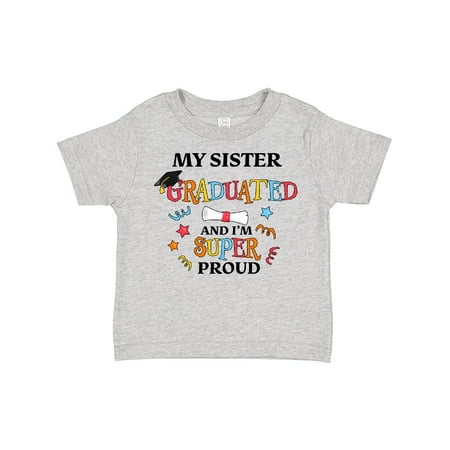 Inktastic My Sister Graduated and I m Super Proud Gift Toddler Boy or Toddler Girl T-Shirt
Inktastic My Sister Graduated and I m Super Proud Gift Toddler Boy or Toddler Girl T-Shirt