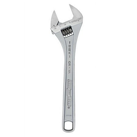 812W 12-Inch Adjustable Wrench | 1.5-Inch Wide Mouth Jaw Capacity | Precise Jaw Design Grips In Tight Spaces | Measurement Scales For Easy Sizing Diameters
812W 12-Inch Adjustable Wrench | 1.5-Inch Wide Mouth Jaw Capacity | Precise Jaw Design Grips In Tight Spaces | Measurement Scales For Easy Sizing Diameters