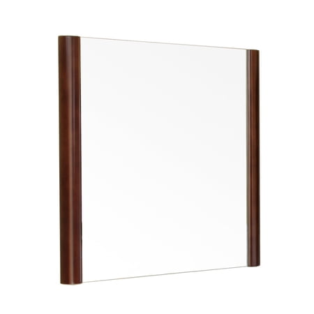 Bellaterra Home 25.6 in Mirror-Wood-walnut