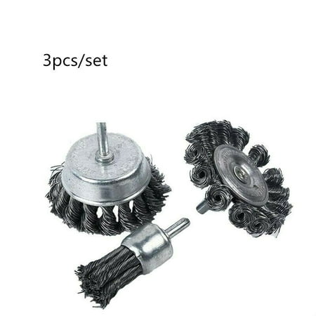 Wire Brush Drill Attachment Wheel Rust Removal Deburring Barbecue Cleaning(silver+black)(3pcs)
Wire Brush Drill Attachment Wheel Rust Removal Deburring Barbecue Cleaning(silver+black)(3pcs)