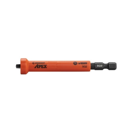 Crescent Apex #2 Square U-Guard Covered Impact Power Bit With Ring Magnet - 2 Pack
Crescent Apex #2 Square U-Guard Covered Impact Power Bit With Ring Magnet - 2 Pack