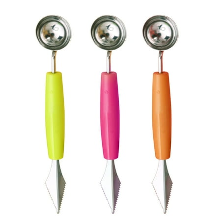 New 3Pcs Multifunctional Fruit Carving Cutter Stainless Steel Melon Baller Scoop Kitchen Supplies
New 3Pcs Multifunctional Fruit Carving Cutter Stainless Steel Melon Baller Scoop Kitchen Supplies