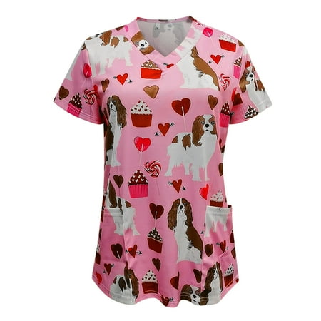 Women s Casual Fashiong Chiristmas Short Sleeve V-neck Tops Working Uniform Tops White L
Women s Casual Fashiong Chiristmas Short Sleeve V-neck Tops Working Uniform Tops White L