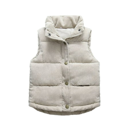 nsendm Toddler Boys Girls Vest Fleece Fuzzy Sleeveless Coat Outerwear Pockets Boys Coats Size 7 Outerwear Beige 2-3 Years
nsendm Toddler Boys Girls Vest Fleece Fuzzy Sleeveless Coat Outerwear Pockets Boys Coats Size 7 Outerwear Beige 2-3 Years