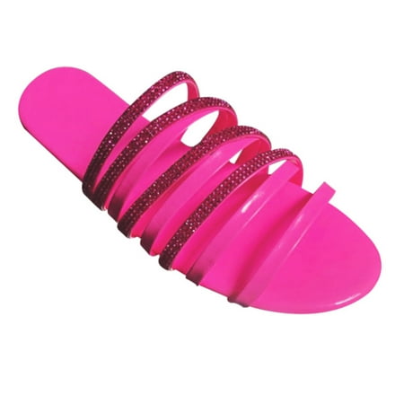 Breathable Flat Sandals Stylish Rhinestone Sandals Summer Outdoor Slipper for Women 41 Red
Breathable Flat Sandals Stylish Rhinestone Sandals Summer Outdoor Slipper for Women 41 Red