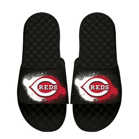 

Men s ISlide Black Cincinnati Reds Spray Paint Slide Sandals