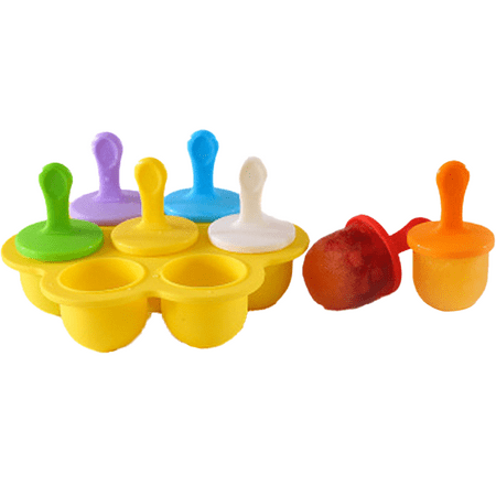 Silicone Popsicle Ice Lolly Moulds 7 Cavities Reusable Homemade Ice Treats Maker Tools Mold Yellow
Silicone Popsicle Ice Lolly Moulds 7 Cavities Reusable Homemade Ice Treats Maker Tools Mold Yellow