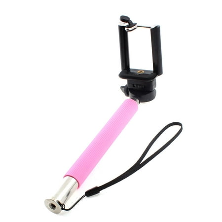 Extendable Handheld Monopod Selfie Stick Telescopic Camera Holder Pink