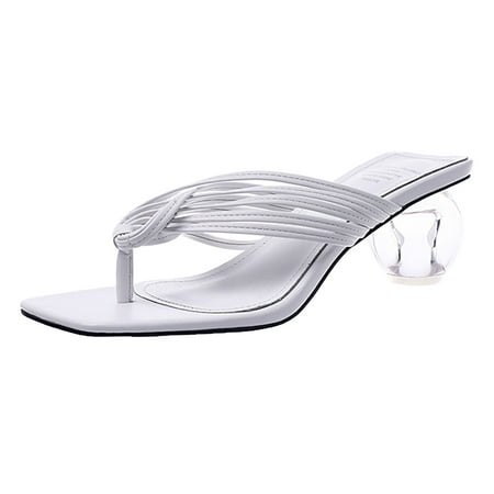 Ladies Summer Fashion Simple Elegant Solid Colour Square Head Spherical Heel Clip Toe Large Size Sandals
Ladies Summer Fashion Simple Elegant Solid Colour Square Head Spherical Heel Clip Toe Large Size Sandals