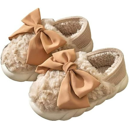 DanceeMangoo Women Elegant Cute Bow Fluffy Fur Warm Soft House Shoes Heel Wrap Chic Furry Slippers Indoor Outdoor
DanceeMangoo Women Elegant Cute Bow Fluffy Fur Warm Soft House Shoes Heel Wrap Chic Furry Slippers Indoor Outdoor