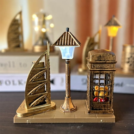 Creative antique sand street lamp pen holder student gift white hourglass color changing night light ornaments
Creative antique sand street lamp pen holder student gift white hourglass color changing night light ornaments