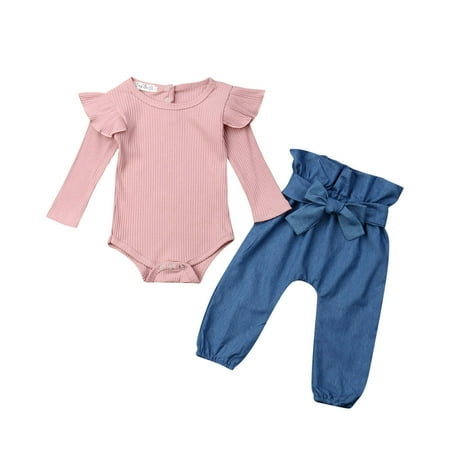 Liliz Girls Round Neck Long Sleeve Romper Bowknot Decorated Elastic Trousers Set Ruffled Pants Suit
Liliz Girls Round Neck Long Sleeve Romper Bowknot Decorated Elastic Trousers Set Ruffled Pants Suit