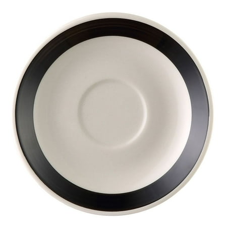 Rainbow Saucer for 3.5 Oz. Cup 4-1/2 Dia. X 3/4 H Stoneware Black 12 packs