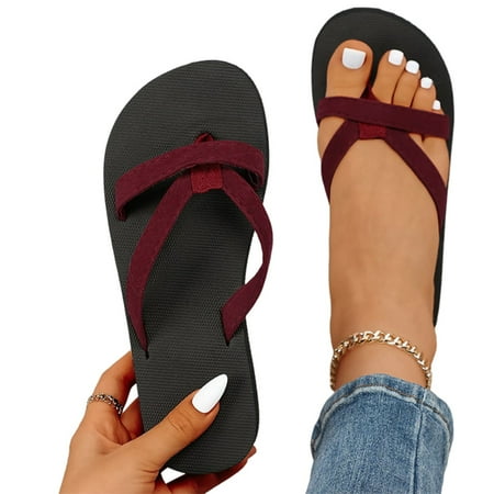 Sandals Women Dressy Summer Orthotic Insole Flip Flops Sandals for Going Beach Side Wear 35 Red
Sandals Women Dressy Summer Orthotic Insole Flip Flops Sandals for Going Beach Side Wear 35 Red