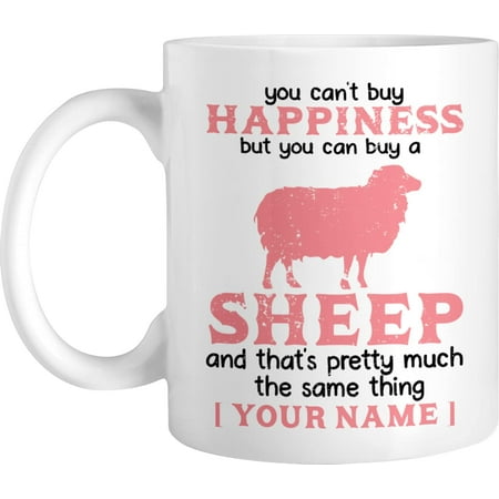 Personalized Coffee Mug You Cant Buy Happiness But You Can Buy A Sheep Custom Name Cute Sheep Cup Gift For Brother Sister Son Daughter Children On Birthday Holiday Ceramic Cup
Personalized Coffee Mug You Cant Buy Happiness But You Can Buy A Sheep Custom Name Cute Sheep Cup Gift For Brother Sister Son Daughter Children On Birthday Holiday Ceramic Cup
