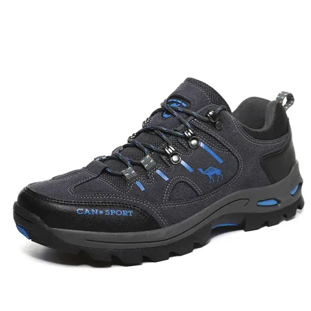 Men‘s Comfortable Waterproof Anti-skid Lace Up Shoes For Hiking Climbing