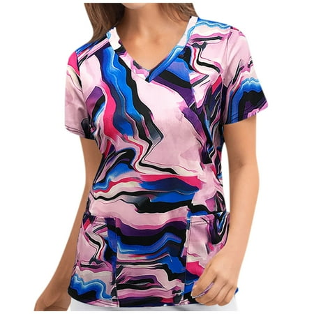 Cakiesky Workwear Scrubs Quick-Dry V-Neck Printed St Patricks Day Nurse Scrub Tops with Pocket Navy M
Cakiesky Workwear Scrubs Quick-Dry V-Neck Printed St Patricks Day Nurse Scrub Tops with Pocket Navy M