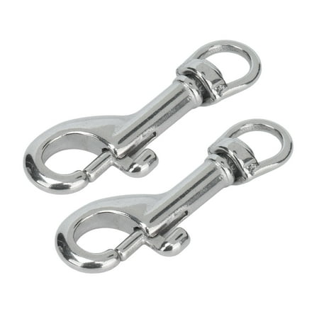 Single Ended Diving Clips 360 Base 316 Stainless Steel Waterproof Snap Hooks For Fishing