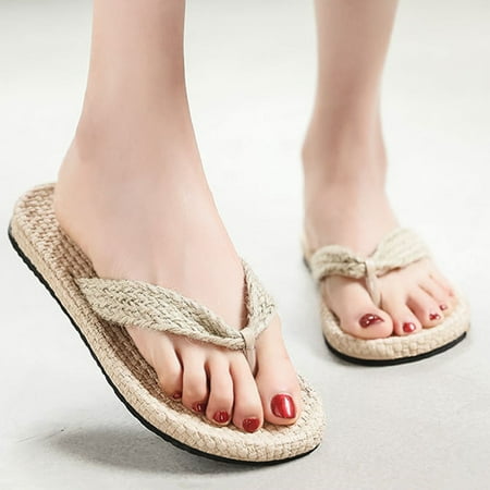 Aayomet Fashion Spring And Summer Women Slippers Cotton Linen Flip Flops Solid Color Simple Memory Foam Flip Flops Women s Shoes Beige 8
Aayomet Fashion Spring And Summer Women Slippers Cotton Linen Flip Flops Solid Color Simple Memory Foam Flip Flops Women s Shoes Beige 8
