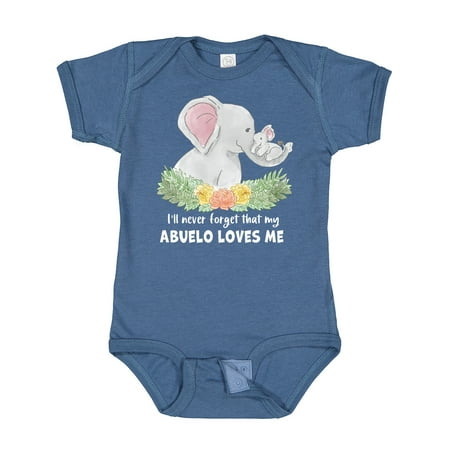 Inktastic I ll Never Forget That My Abuelo Loves Me Cute Elephants Gift Baby Boy or Baby Girl Bodysuit
Inktastic I ll Never Forget That My Abuelo Loves Me Cute Elephants Gift Baby Boy or Baby Girl Bodysuit
