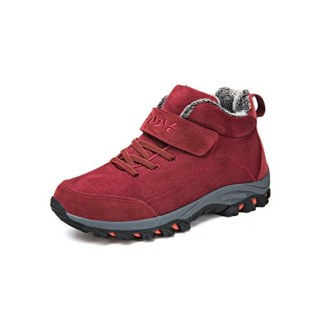 Avamo Mens Lightweight Warm Booties Round Toe Winter Shoes Walking Comfortable Plush Lining Snow Boots Red 7.5
Avamo Mens Lightweight Warm Booties Round Toe Winter Shoes Walking Comfortable Plush Lining Snow Boots Red 7.5