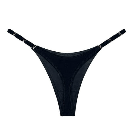 DNDKILG Sexy T-Back Panties Low Rise Tangas for Women G-String Thongs Stretch Underwear Black L
DNDKILG Sexy T-Back Panties Low Rise Tangas for Women G-String Thongs Stretch Underwear Black L
