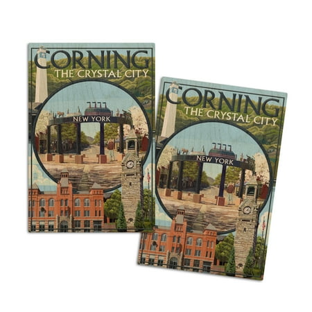 Corning New York Town Montage (4x6 Birch Wood Postcards 2-Pack Stationary Rustic Home Wall Decor)
Corning New York Town Montage (4x6 Birch Wood Postcards 2-Pack Stationary Rustic Home Wall Decor)