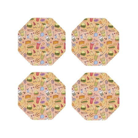 Drink Coasters Set of 4 Cute Food Ice Cream Drinks Leather Coasters for Coffee Table Protector Heat Resistant Cute Coasters for Home Decor Housewarming Gifts Bar Kitchen 4 Inch Octagon
Drink Coasters Set of 4 Cute Food Ice Cream Drinks Leather Coasters for Coffee Table Protector Heat Resistant Cute Coasters for Home Decor Housewarming Gifts Bar Kitchen 4 Inch Octagon