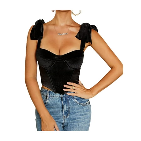 Amuver Women’s Sexy Backless Camisole Fashion Solid Color Exposed Navel Bandage Suspender Tops
Amuver Women’s Sexy Backless Camisole Fashion Solid Color Exposed Navel Bandage Suspender Tops