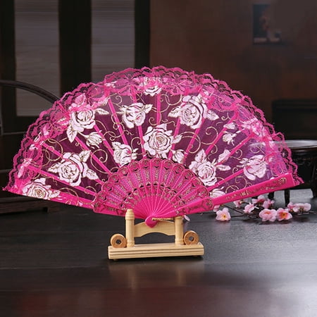 DraggmePartty 1Pc Chinese Folding Fan Translucent Lace Rose Folded Handheld Dance Fans Lace Fan Party Decoration
DraggmePartty 1Pc Chinese Folding Fan Translucent Lace Rose Folded Handheld Dance Fans Lace Fan Party Decoration