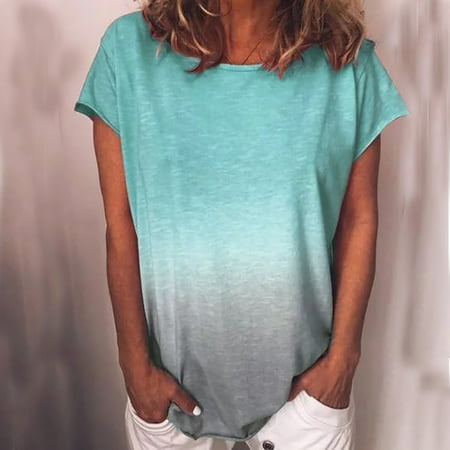 Women Summer Crewneck Tshirt Tops Casual Trendy Loose Fit Tunic Tees Ladies Sexy Short Sleeve Comfy Plus Size Blouses
Women Summer Crewneck Tshirt Tops Casual Trendy Loose Fit Tunic Tees Ladies Sexy Short Sleeve Comfy Plus Size Blouses