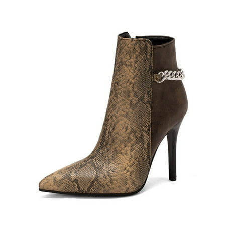 Ymiytan Ladies Casual Dress Bootie Shoes Business Animal Print Stiletto Boots Comfort Brown 5
Ymiytan Ladies Casual Dress Bootie Shoes Business Animal Print Stiletto Boots Comfort Brown 5