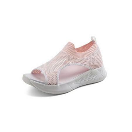 Woobling Lady Lightweight Hollow Out Wedge Sandals Travel Anti Slip Flats Vacation Durable On Hiking Sandals Pink 6
Woobling Lady Lightweight Hollow Out Wedge Sandals Travel Anti Slip Flats Vacation Durable On Hiking Sandals Pink 6