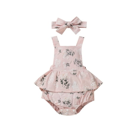 Sunisery Newborn Baby Girls 2Pcs Summer Outfits Floral Sleeveless Romper Tutu Dress Headband Set Pink 0-6 Months
Sunisery Newborn Baby Girls 2Pcs Summer Outfits Floral Sleeveless Romper Tutu Dress Headband Set Pink 0-6 Months
