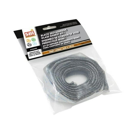 SBI 3603207 6 ft. GK-AC06400 Self-adhesive Glass Gasket Kit Black