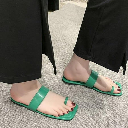 BCMMKLPP Fashion Spring And Summer Women Slippers Flat Open Toe Solid Color Striped Leopard Print Green 40
BCMMKLPP Fashion Spring And Summer Women Slippers Flat Open Toe Solid Color Striped Leopard Print Green 40